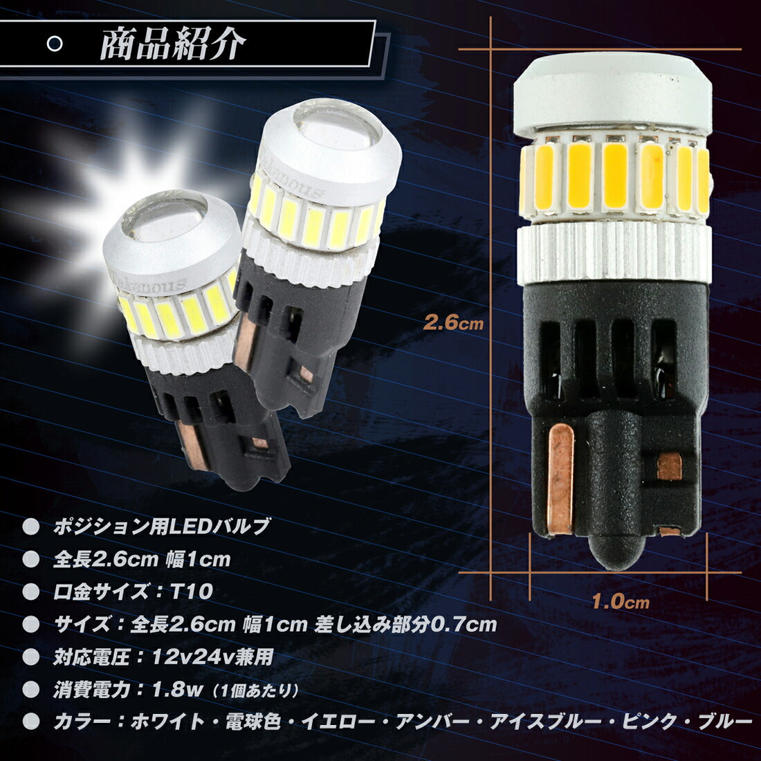 ポジション用LEDバルブ(take25)