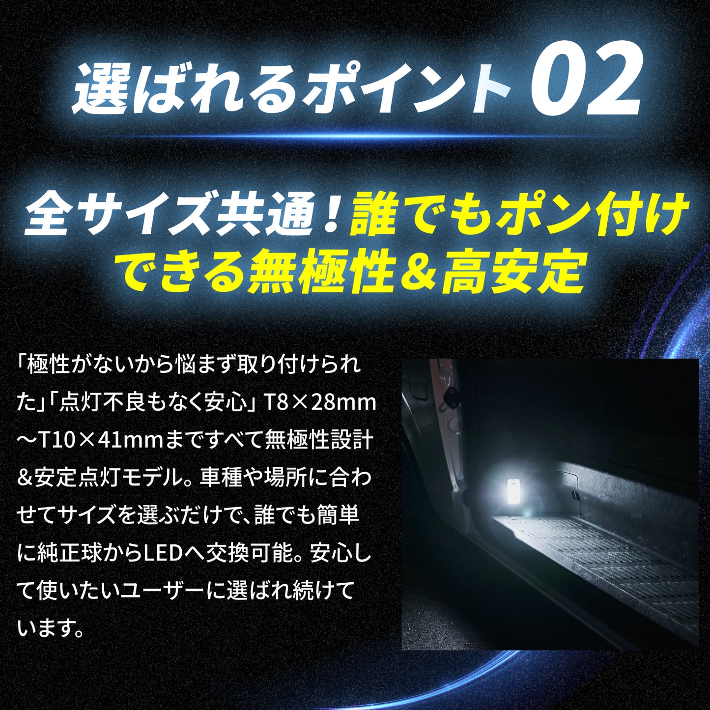 LEDルームランプ マクラ球 T8×28mm T10×31mm 36mm 39mm 41mm(take136)