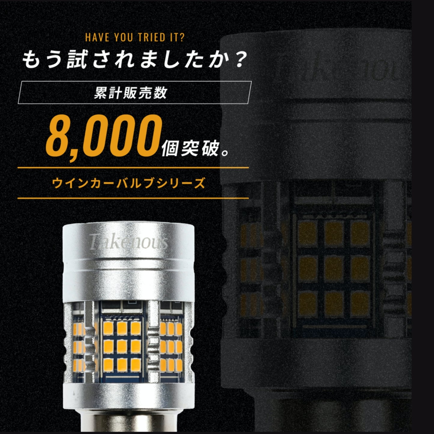 12v専用抵抗内蔵ウインカー専用バルブ(take170)