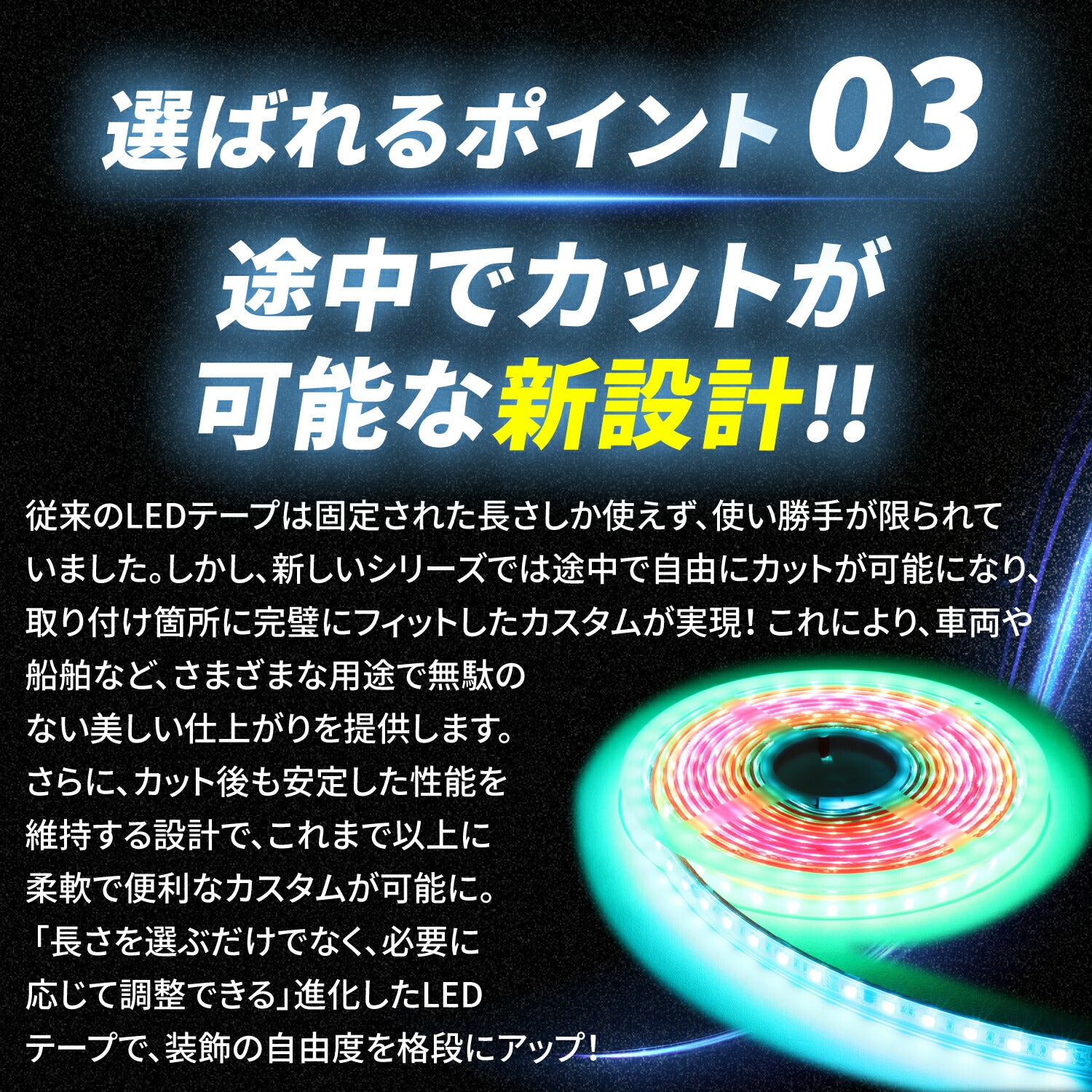 竹村商会 】グラデーションLEDテープ(take175)