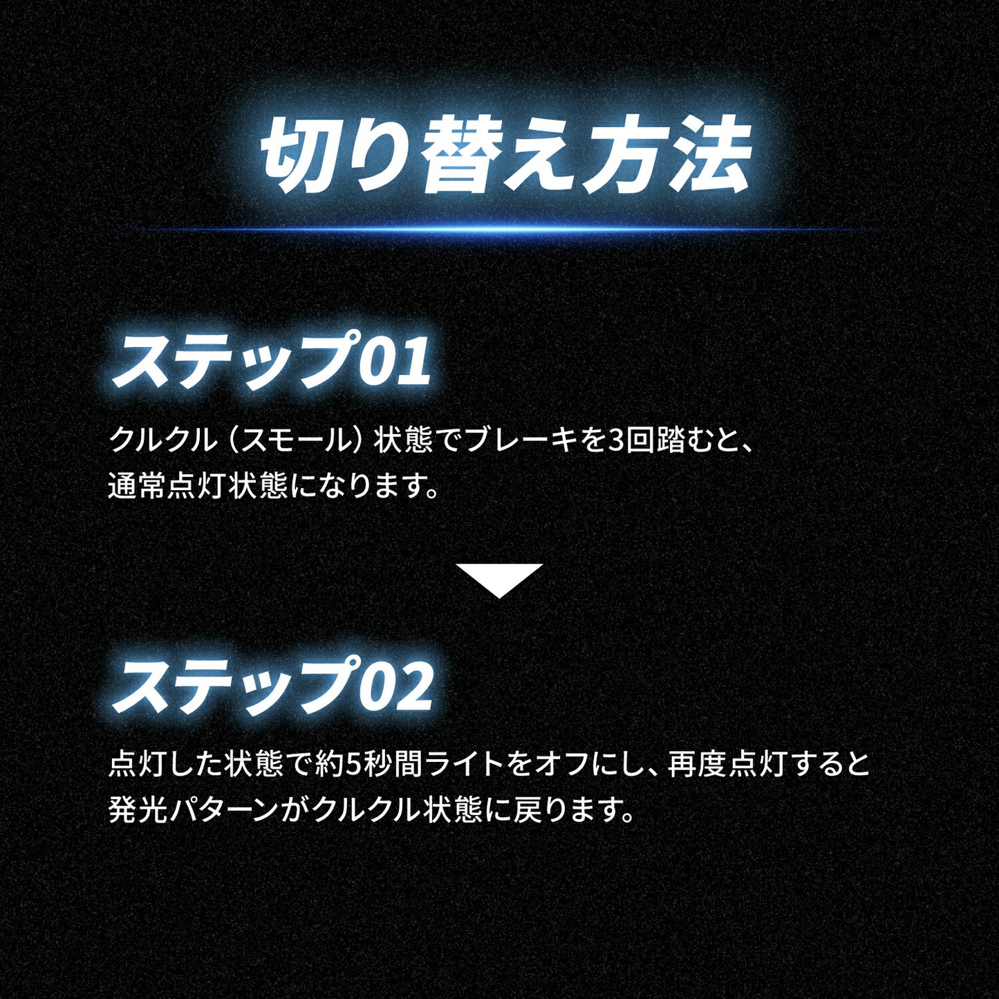 点灯切替内蔵クルクルテール(take176)