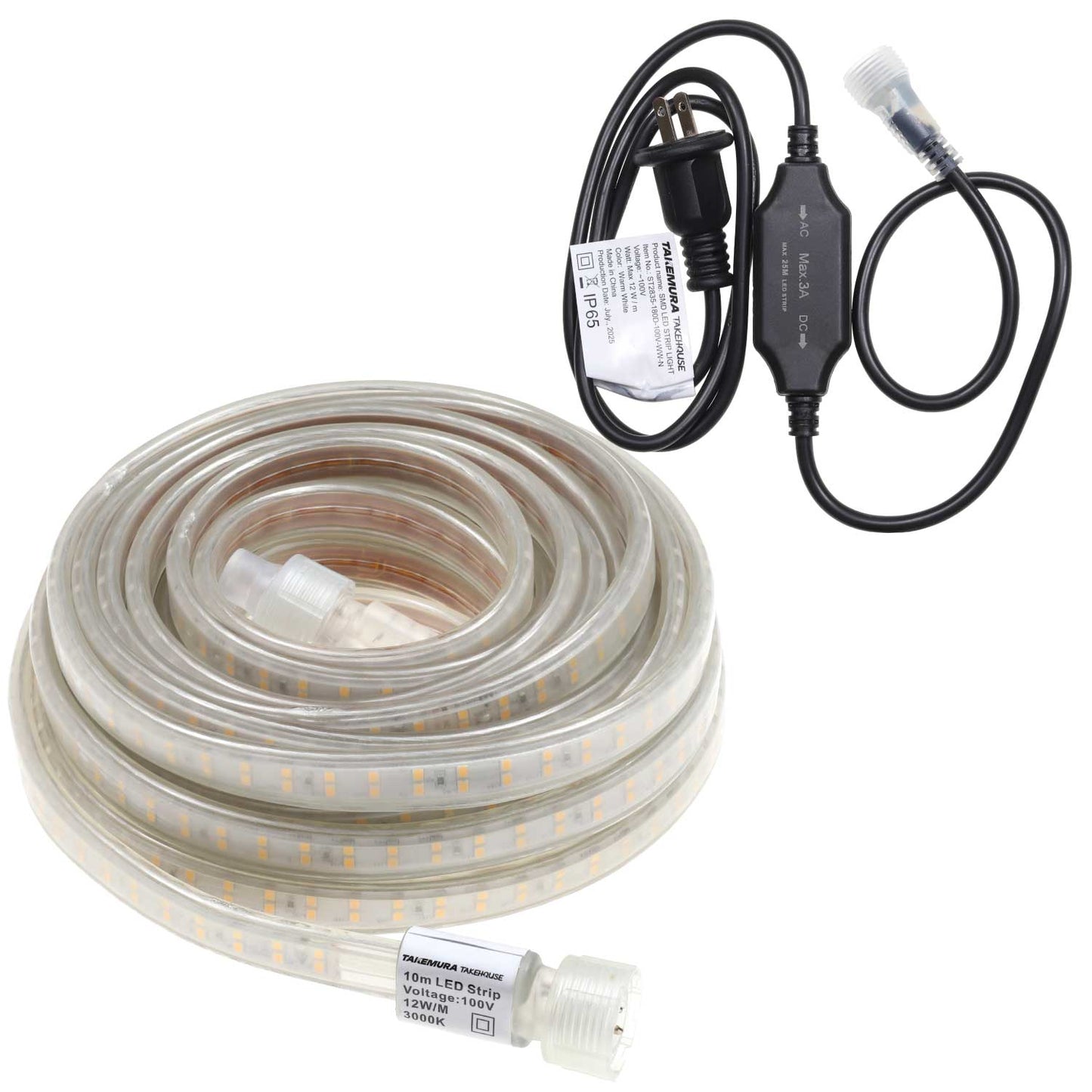 TAKEHOUSE 100v 屋内外専用LEDテープライト 5m/10m/15m(TAKE190)