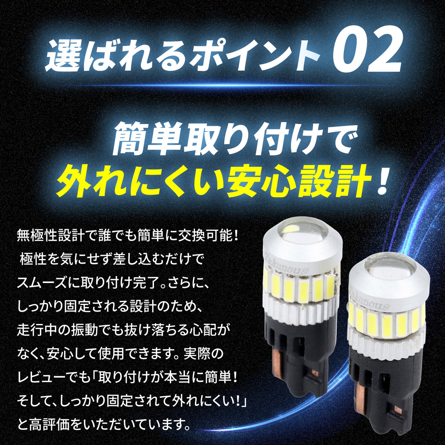 T10ポジション用LEDバルブ(take25)