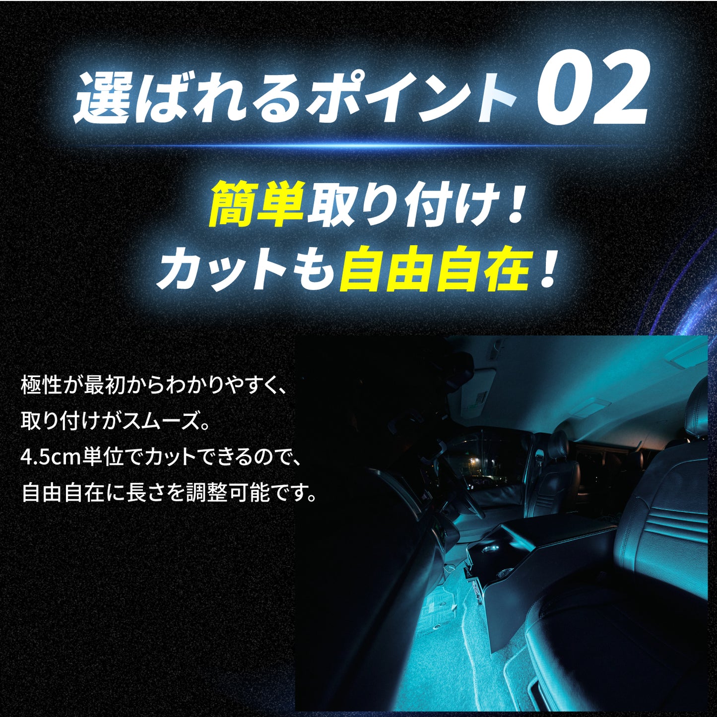 12v専用 最新版LEDテープ 防水タイプ  1m 2m 3m (take119)